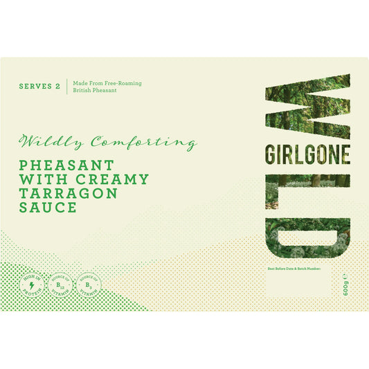 Pheasant with Creamy Tarragon Sauce, Serves 2