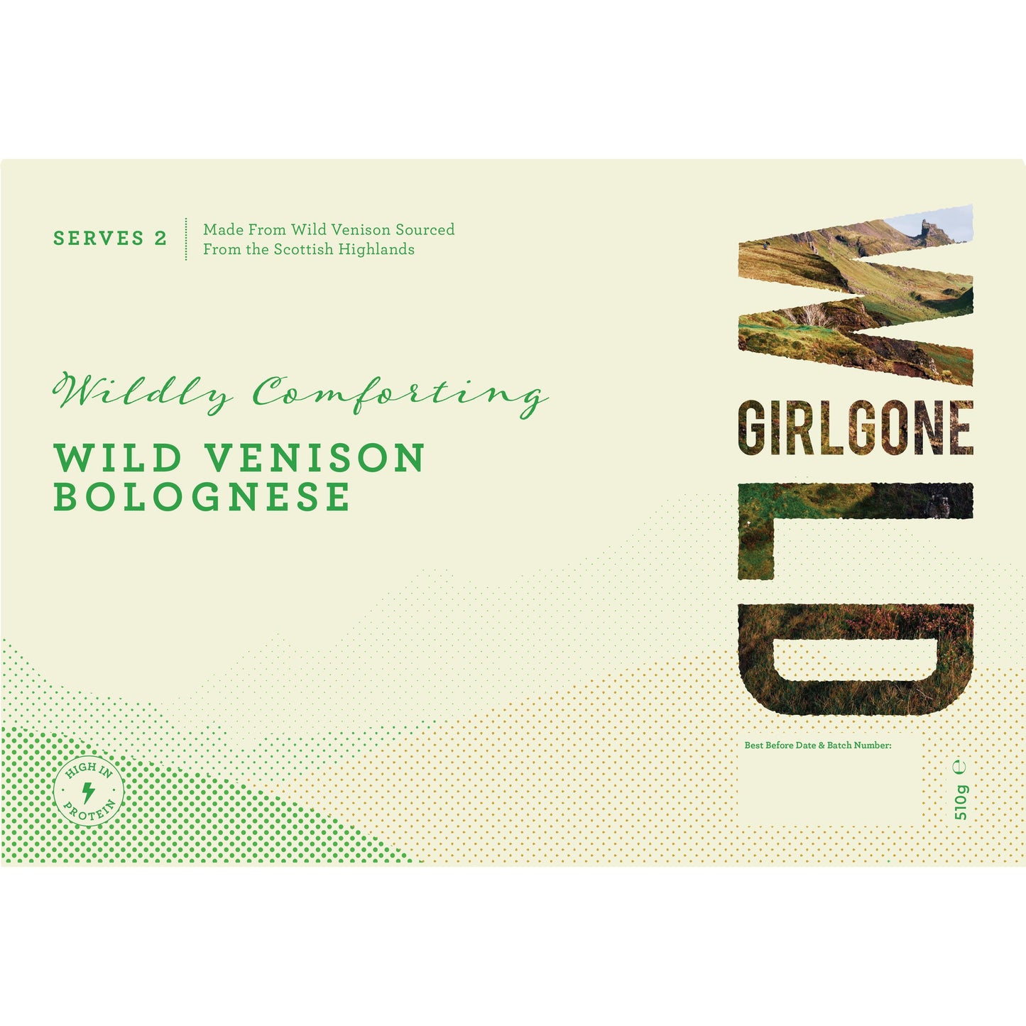 Wild Venison Bolognese, Serves 2