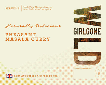 Pheasant Masala Curry, Serves 2