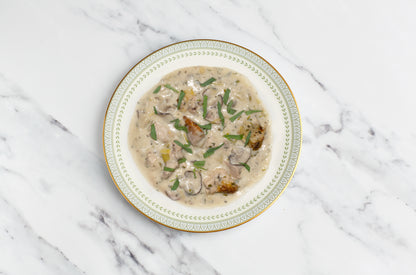 Pheasant with Creamy Tarragon Sauce, Serves 2